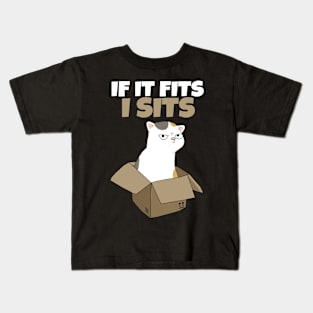 If it fits I sits Kids T-Shirt